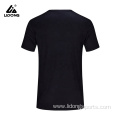 Men Slim Athletic Shirt blank Crew Neck Sport